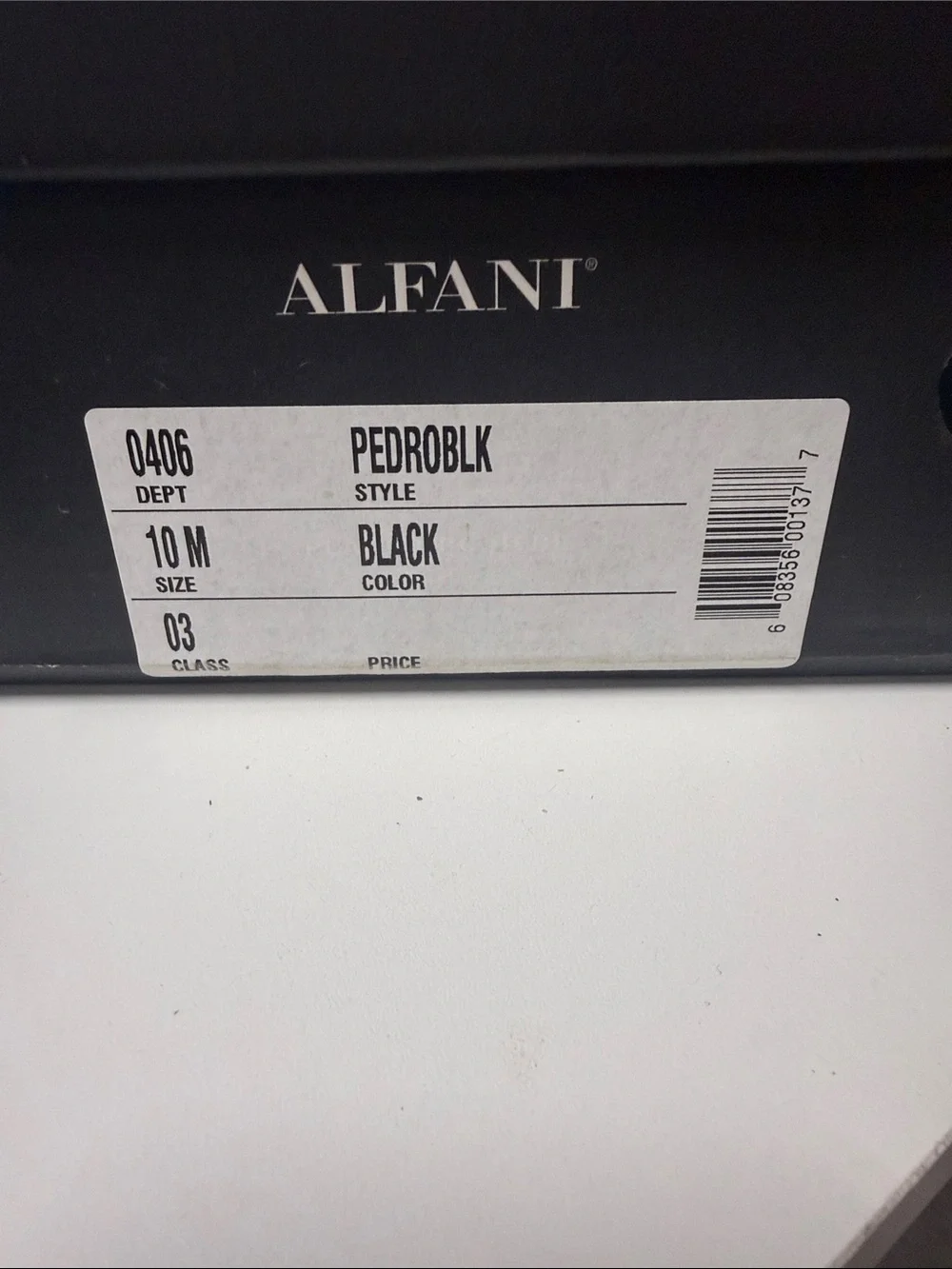 Alfani Black Leather Slip-On Loafers